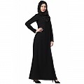 A-line inner abaya with a complementary Hijab- Black A-line inner abaya with a complementary Hijab- Black